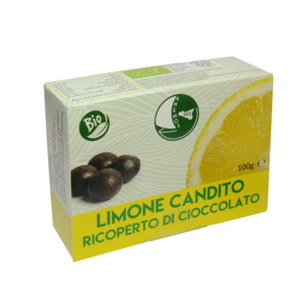 Organic Chocolate Covered Candied Lemon